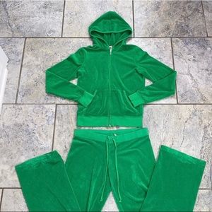 Y2K Juicy Couture Kelly Green Tracksuit